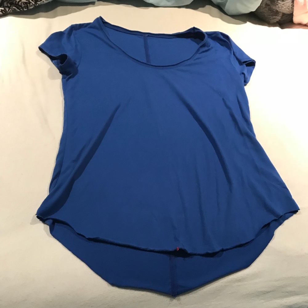 Blue stretchy tee